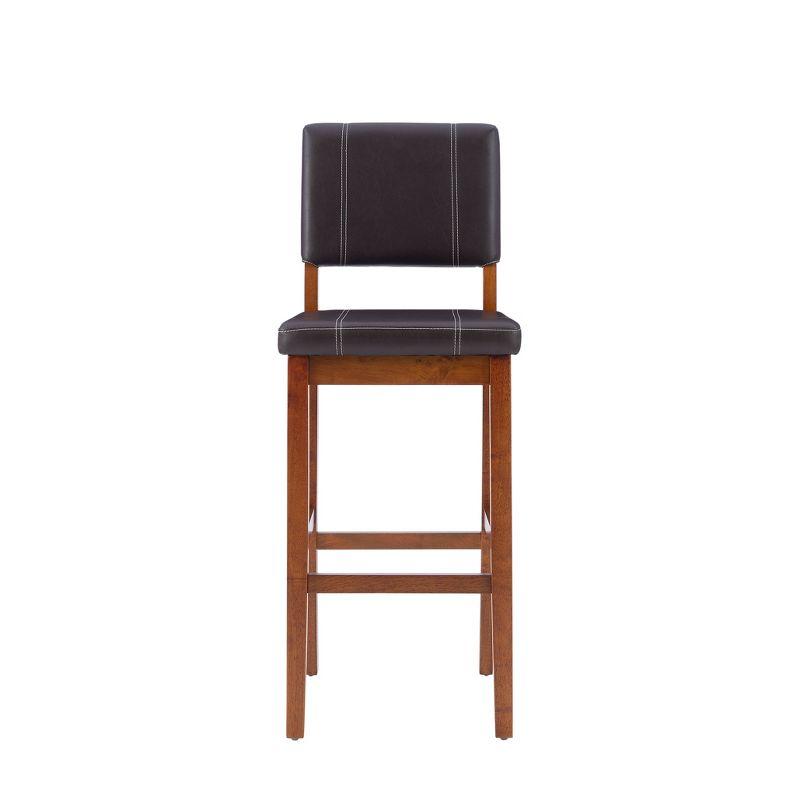 Milano Padded Barstool Upholstered Seat & Back - Linon