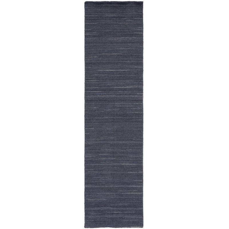 Kilim KLM125 Hand Woven Runner Rug - Dark Grey - 2'3"x9' - Safavieh