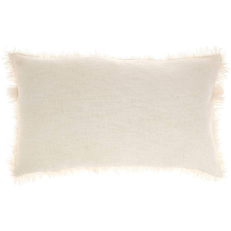 ZH017-014024 Fringed Cotton Throw Pillow