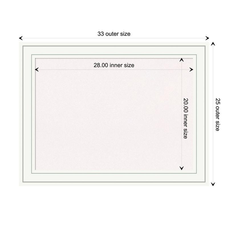 Craftsman White Framed Cork Board 36x29