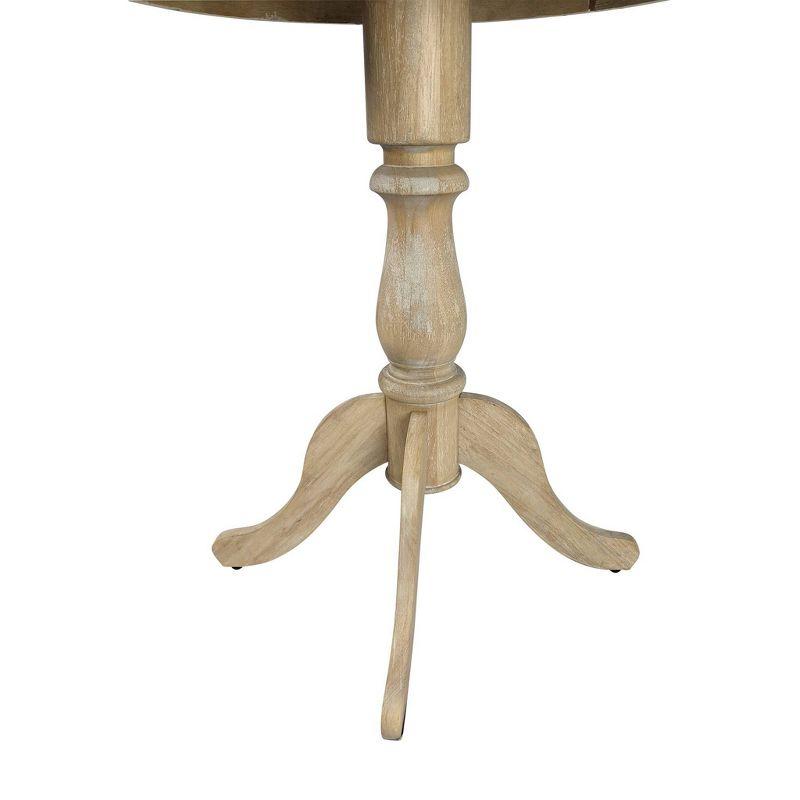 Carolina Living 30" Salem Round Pedestal Bar Table Natural Driftwood