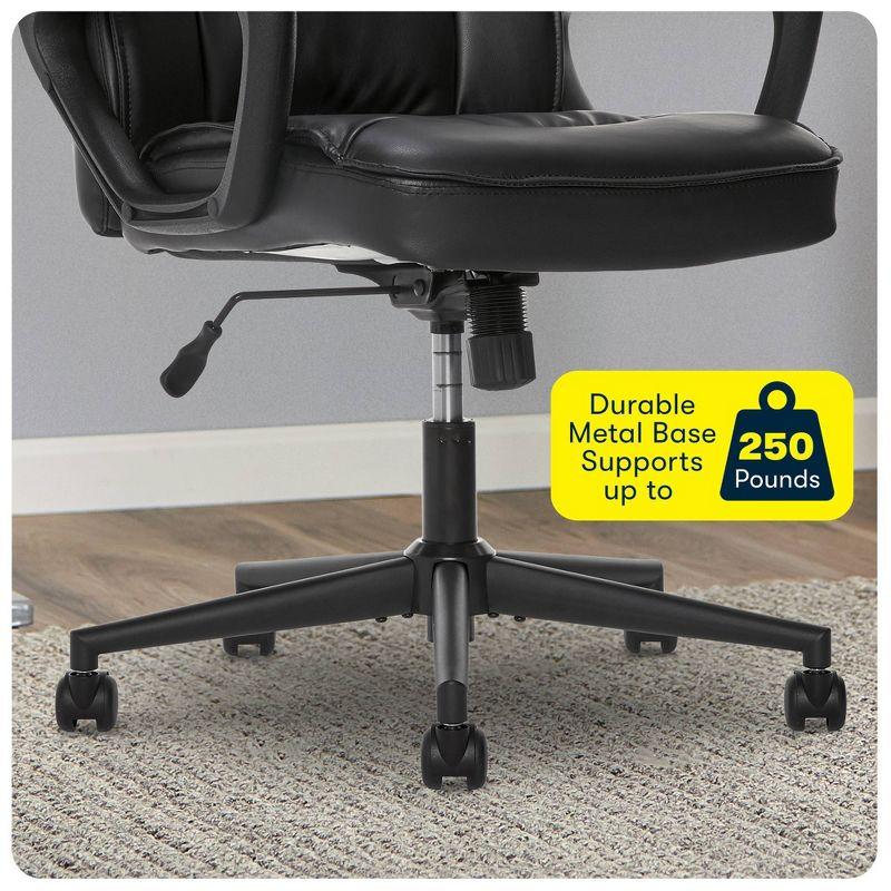 Style Hannah Office Chair Bonded Leather Comfort - Serta