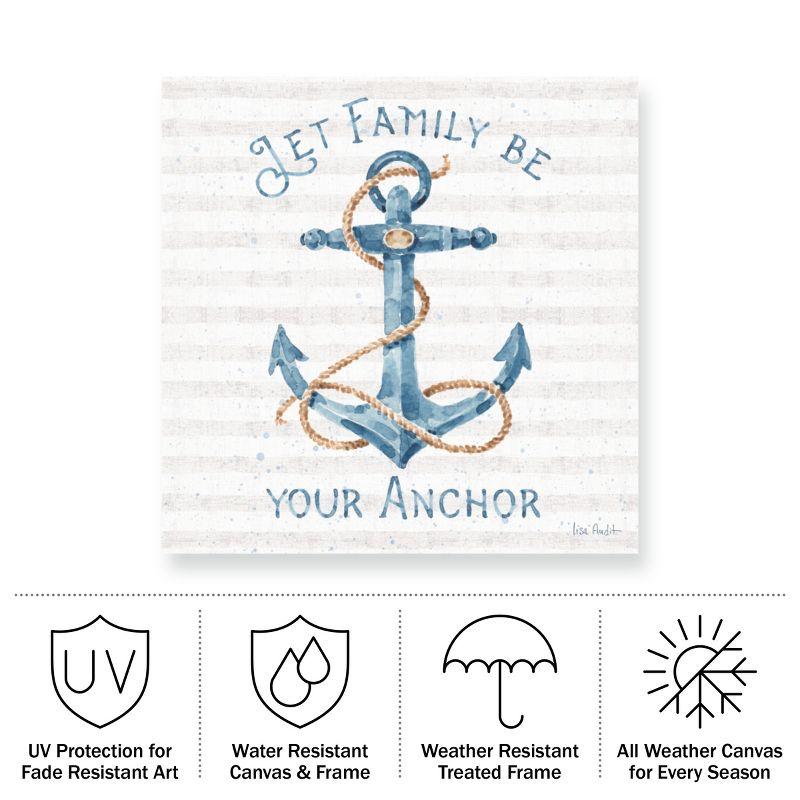 Trademark Fine Art - Lisa Audit 'Nautical Life Iv' Outdoor Canvas - 14x14