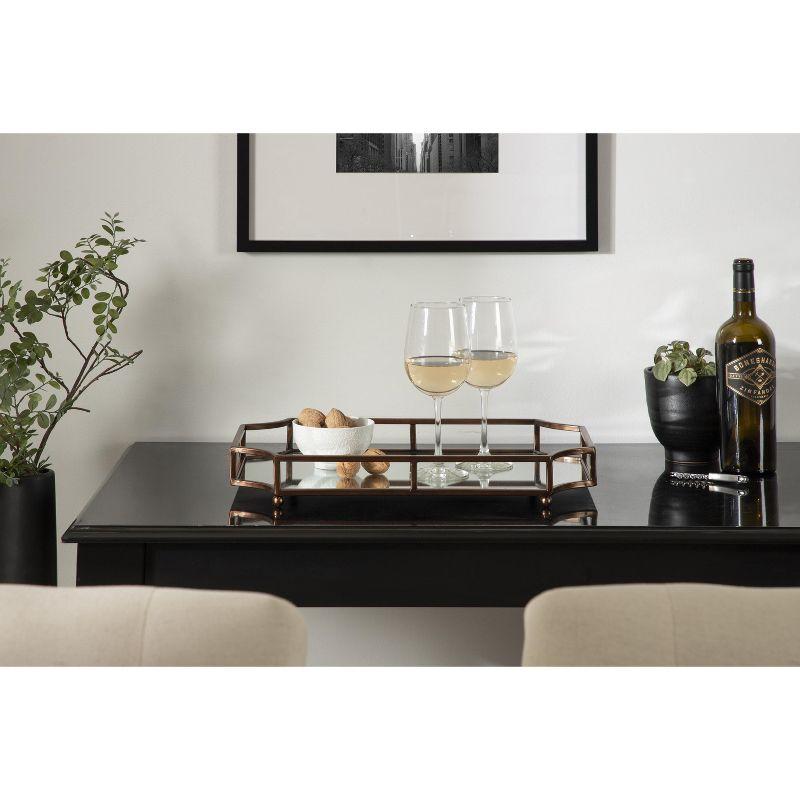 Kate and Laurel Ciel Tray, 19x13x3, Bronze