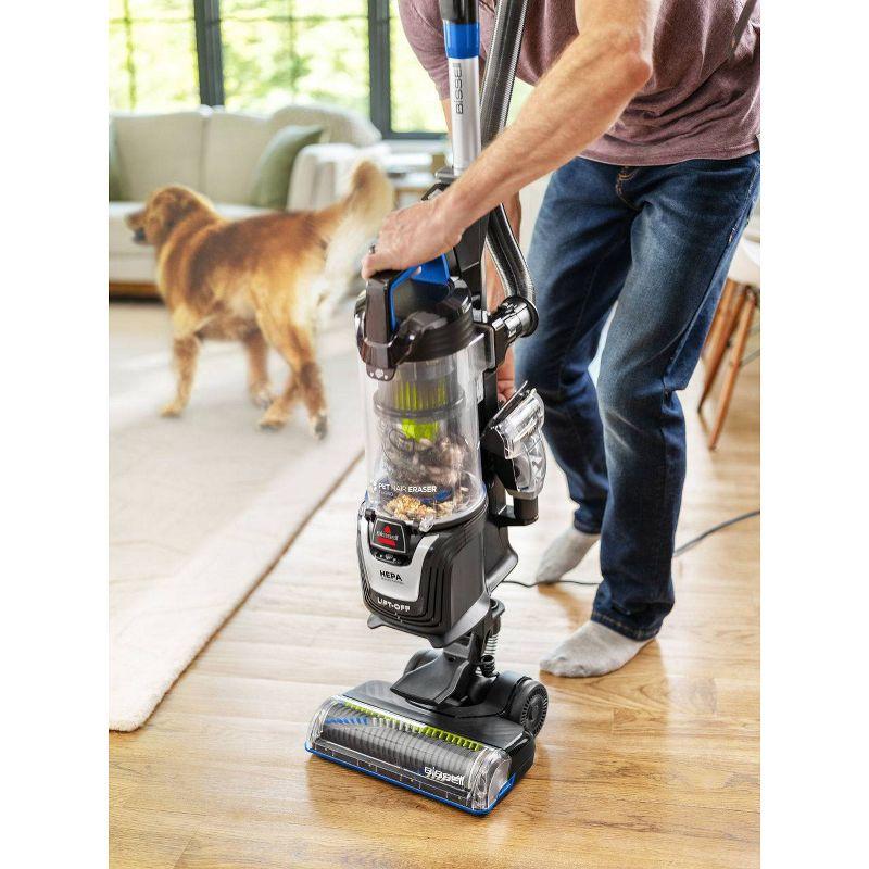 BISSELL 3774F BISSELL Pet Hair Eraser Turbo Lift-Off Vacuum, w/ Self-Cleaning Brush Roll, Powerful Pickup with TurboBrush Pivot Tool & Crevice Tool, 3774F