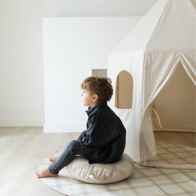 Ivory Canvas Kids Play Tent with Bunting