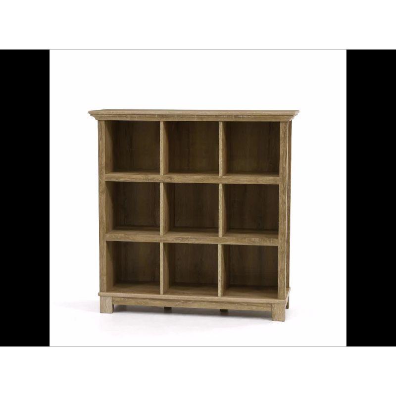 47" Garden Villa 9 Cube Organizer Orchard Oak - Sauder: Storage Bookcase, MDF, Fixed Shelves