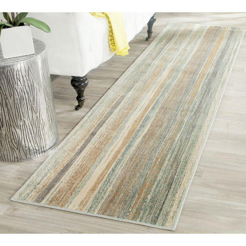 Handmade Light Blue Viscose Traditional Runner Rug 2'2" x 8'