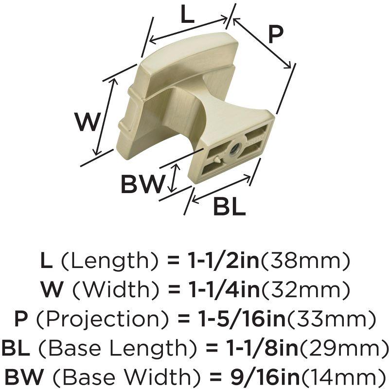 Davenport 1 3/8" Length Rectangle Knob