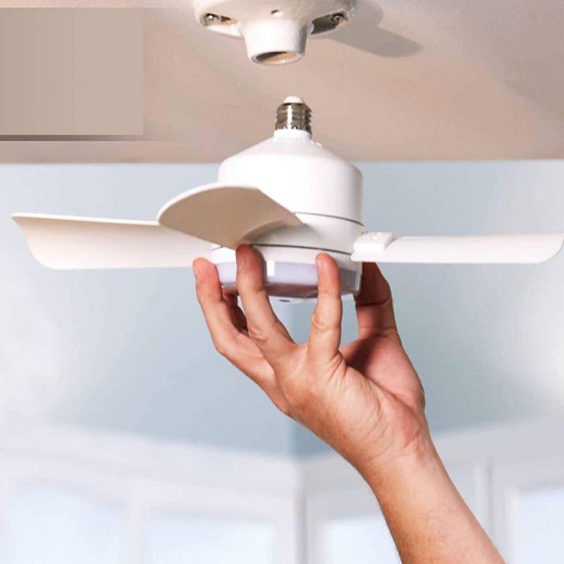 Bell + Howell Bell + Howell Socket Fan, Ceiling Fan With 1000 Lumens and Remote Control