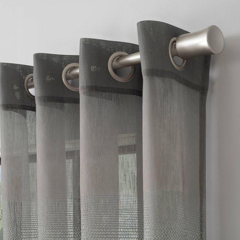 Scott Living Atlantic Ombre Open Weave Sheer Grommet Curtain Panel