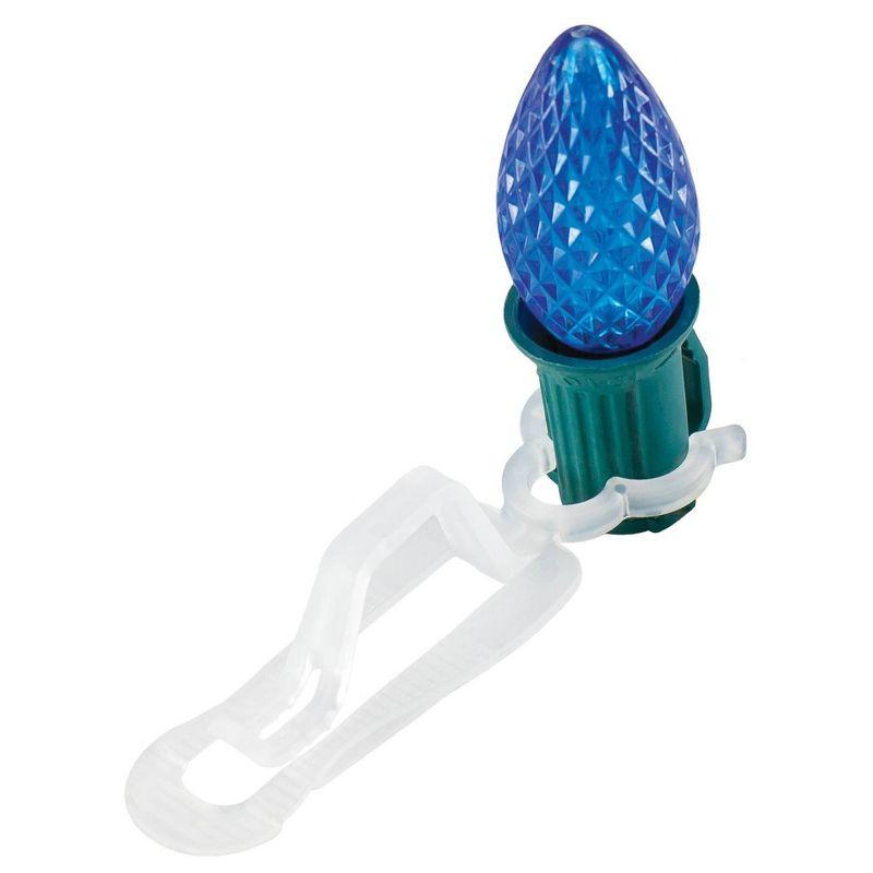 Set of 50 Clear Outdoor Universal Christmas Light Clips - 3.5"
