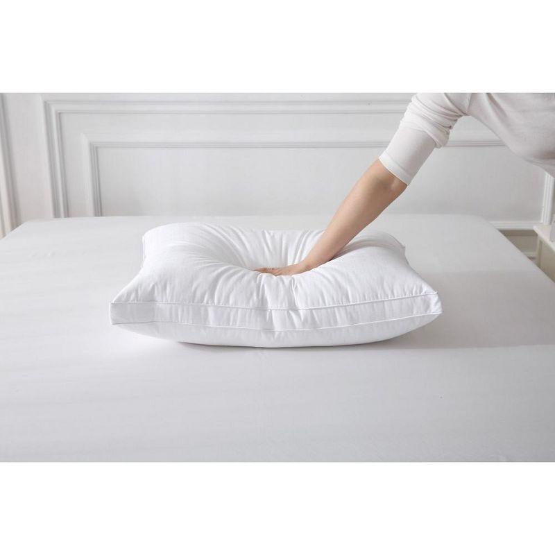 Maxi Down Alternative Cotton Top Bed Pillow - Single Pillow White