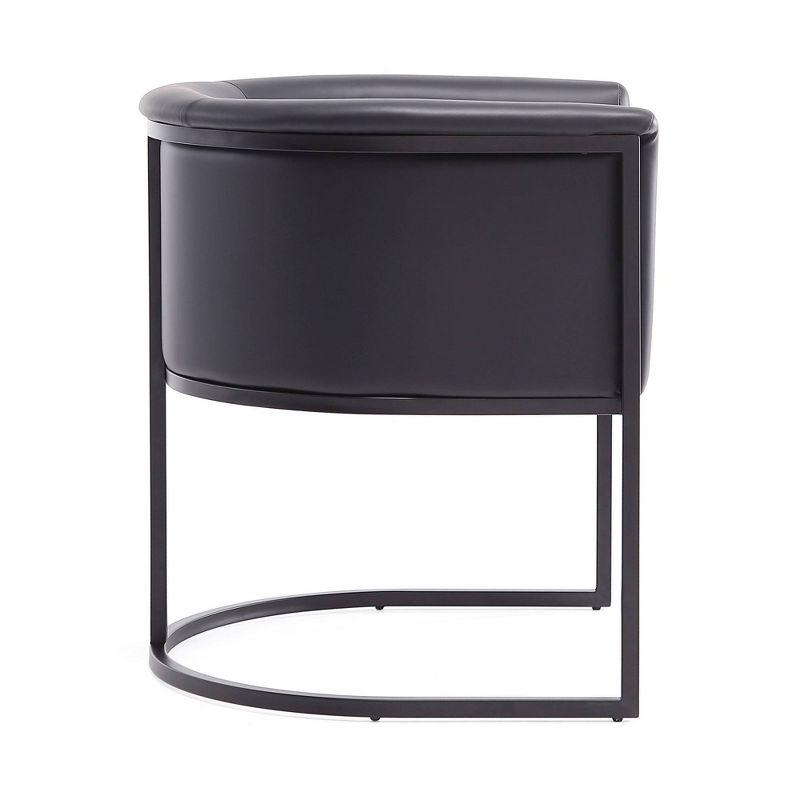 Ceets Bali Saddle And Black Faux Leather Dining Chair (Set Of 2) (Set of 2)