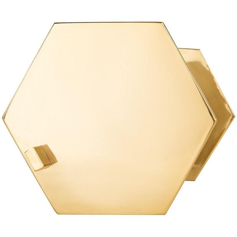 Aurea Hexagon C-Table - Gold - Safavieh.