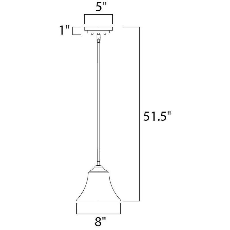 Maxim Lighting Aurora 1 - Light Pendant in  Satin Nickel
