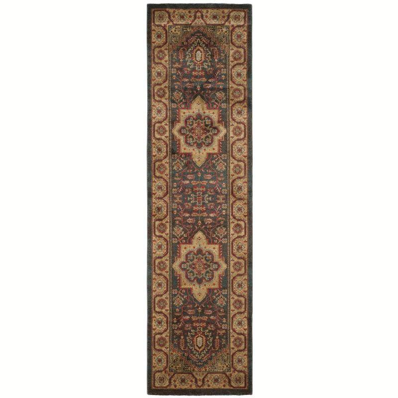 Mahal MAH656 Power Loomed Indoor Runner Rug - Navy/Natural - 2'2"x6' - Safavieh.