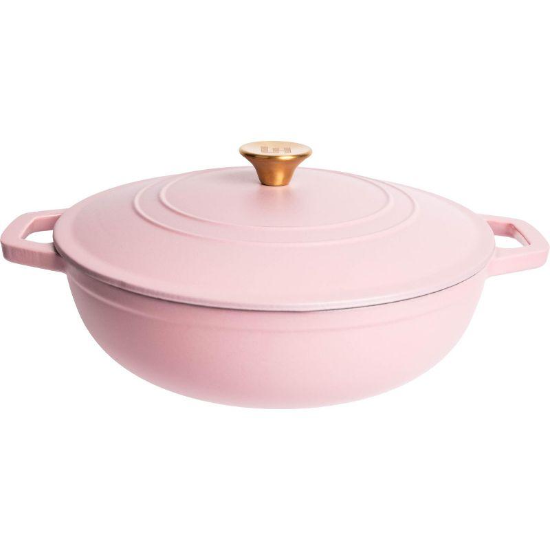Lexi Home Lexi Home 5 qt. Enameled Cast Iron Round Braiser
