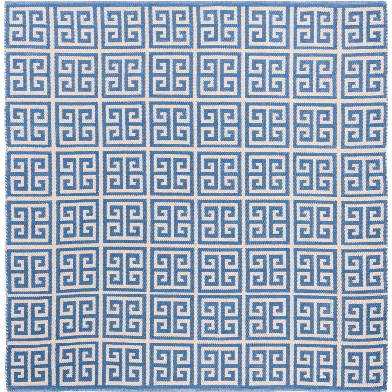 Montauk MTK724 Hand Woven Area Rug - Blue/Ivory - 6'x6' - Safavieh.