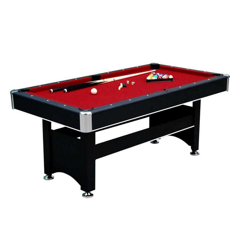 Hathaway Spartan 6' Pool Table with Table Tennis Conversion Top - Black