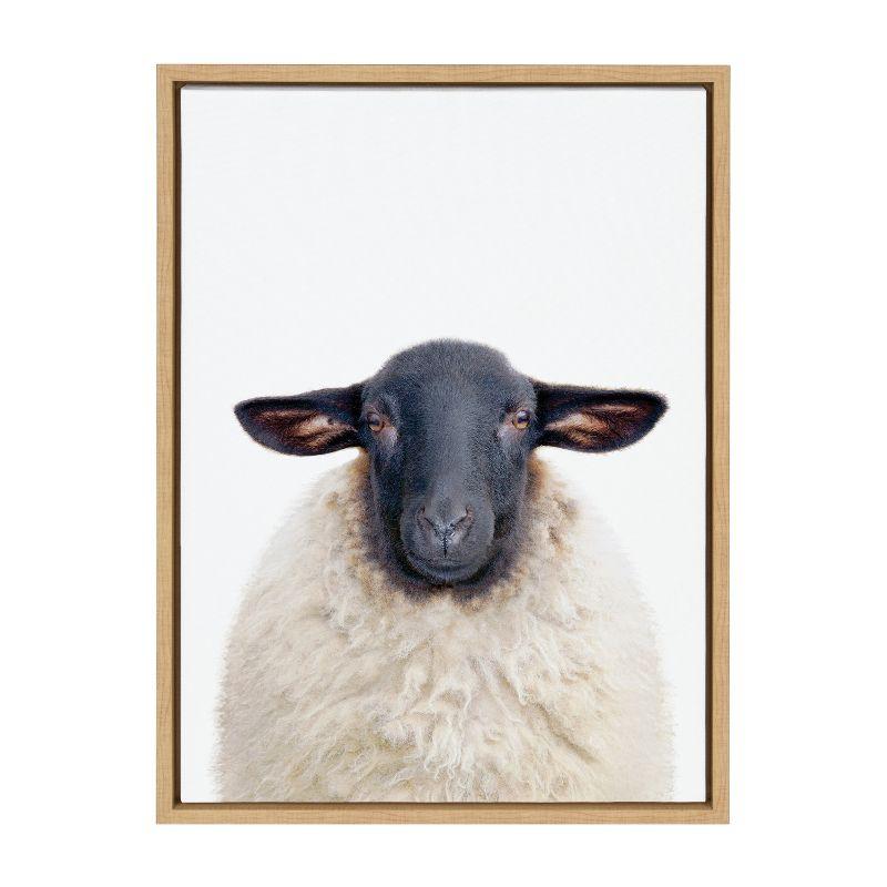 18" x 24" Sylvie Dorper Sheep Framed Canvas by Amy Peterson Art Studio - Kate & Laurel All Things Decor