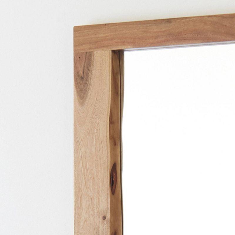 Alpine Live Edge Wood Mirror Natural - Alaterre Furniture