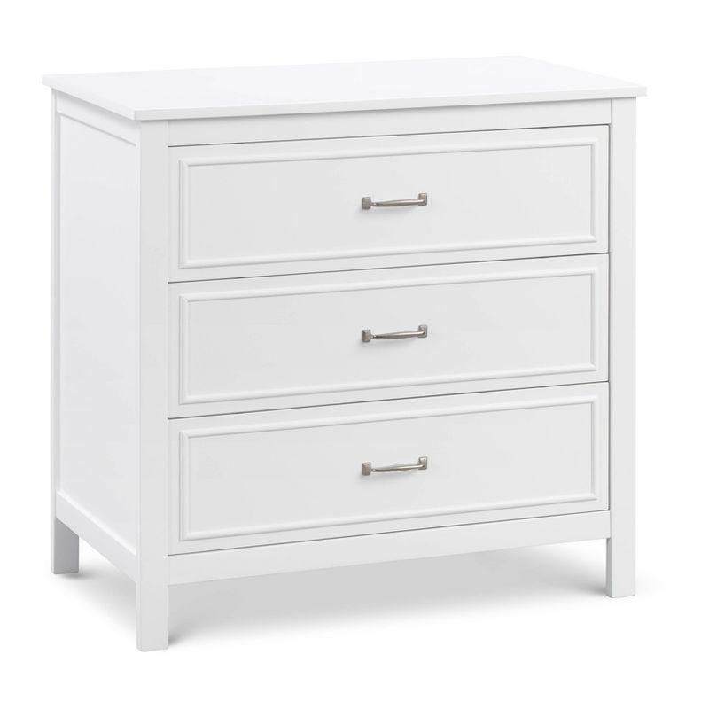 White Pinewood 3-Drawer Nursery Dresser