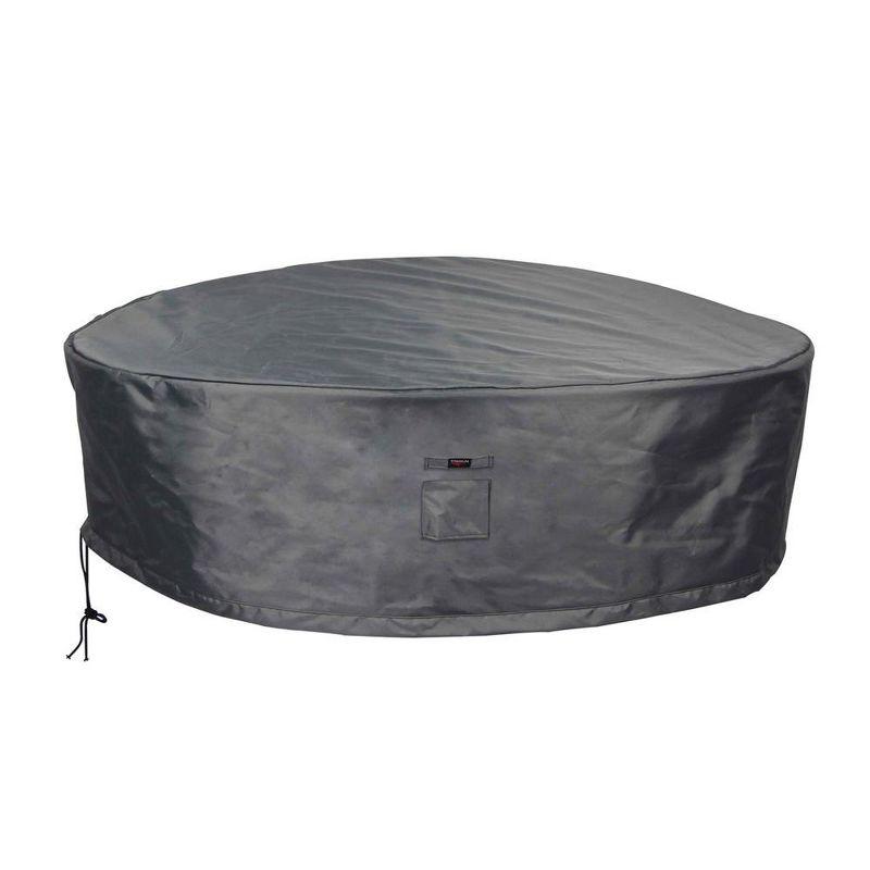 Shield Titanium 3-Layer Water Resistant Outdoor Dining Set Round Cover Dark Grey - 80x35"