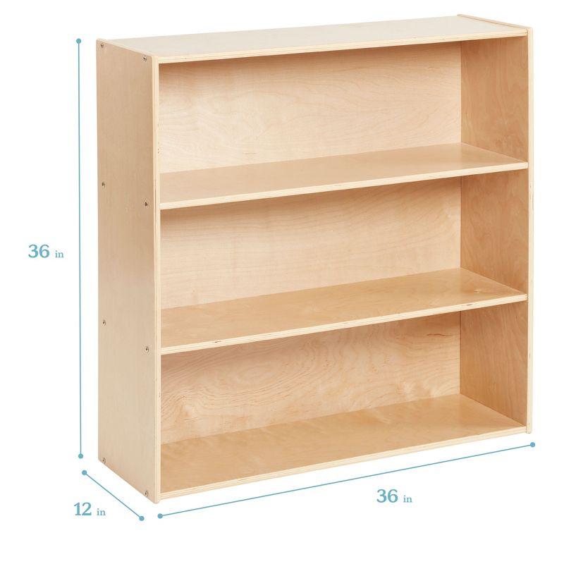 ECR4Kids Streamline 3-Shelf Storage Cabinet, 36in, Kid's Bookshelf