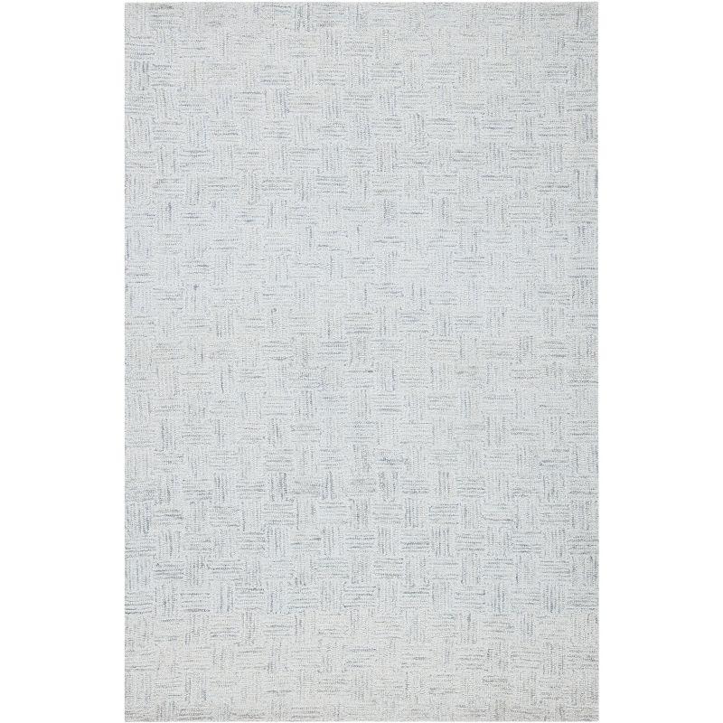 Micro-Loop MLP537 Hand Tufted Indoor Accent Rug - Light Grey/Ivory - 4'x6' - Safavieh