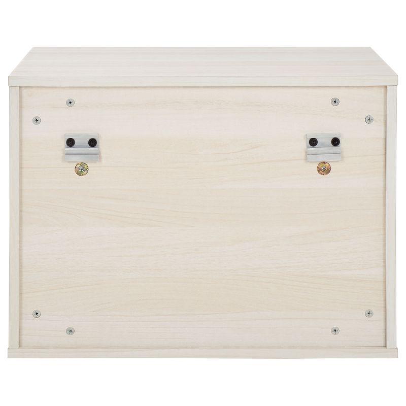Lylia 2 Drawer Floating Nightstand - NST9615 - Bleached White/Gold - Safavieh