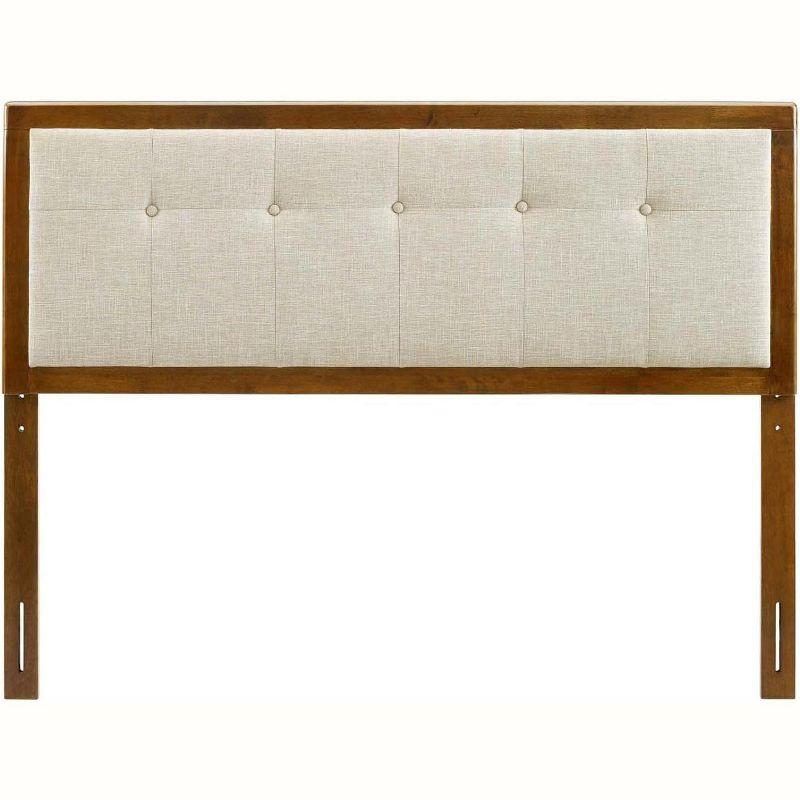 Draper Tufted Fabric and Wood Headboard