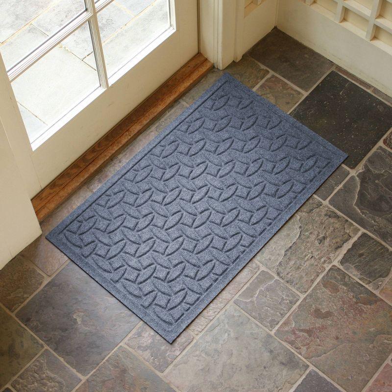 Bungalow Flooring WaterHog Elipse Indoor/Outdoor Doormat Blue: Weather-Resistant, Low Pile, Pet Friendly Mat