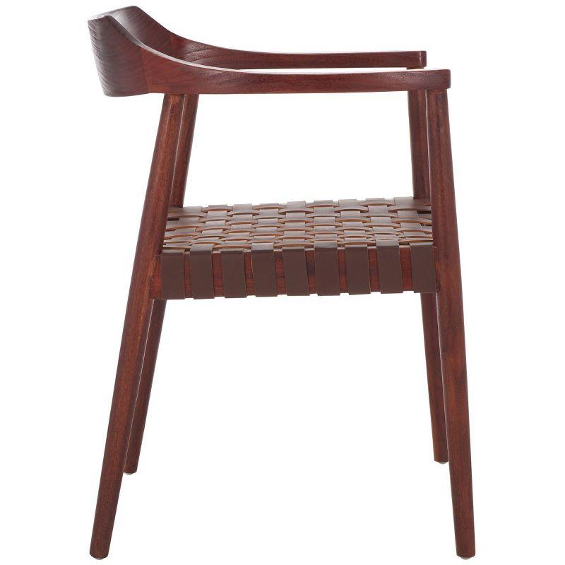 Amycus Accent Chair - ACH1202 - Cognac/Walnut - Safavieh