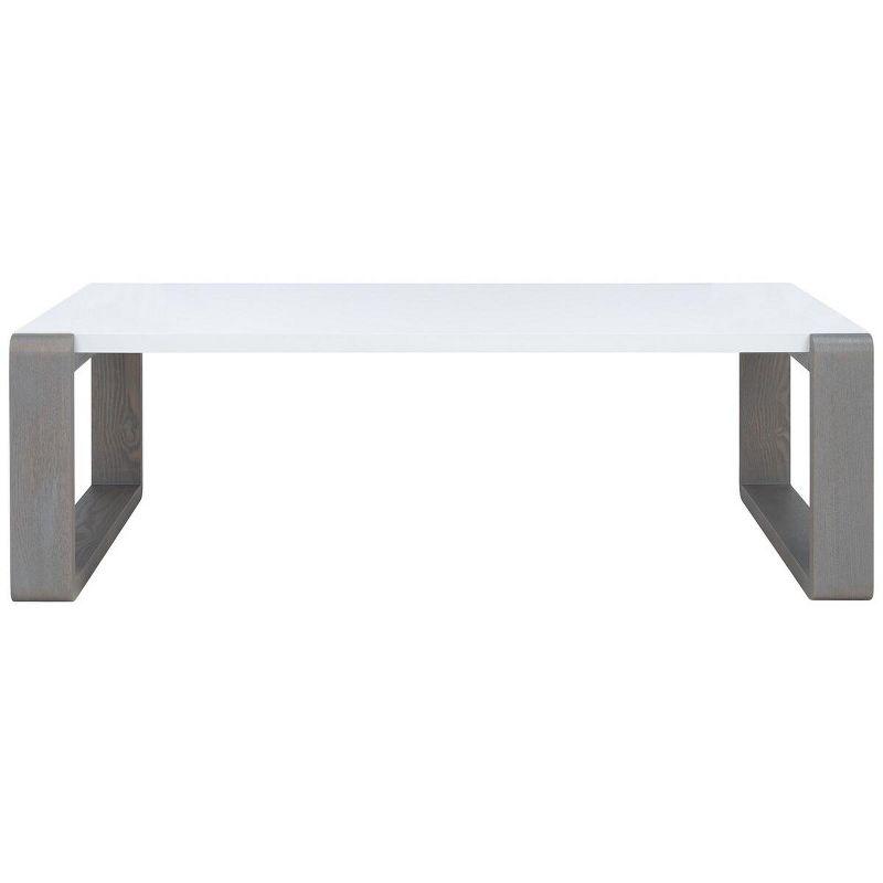 Bartholomewith Coffee Table - White/Grey - Safavieh