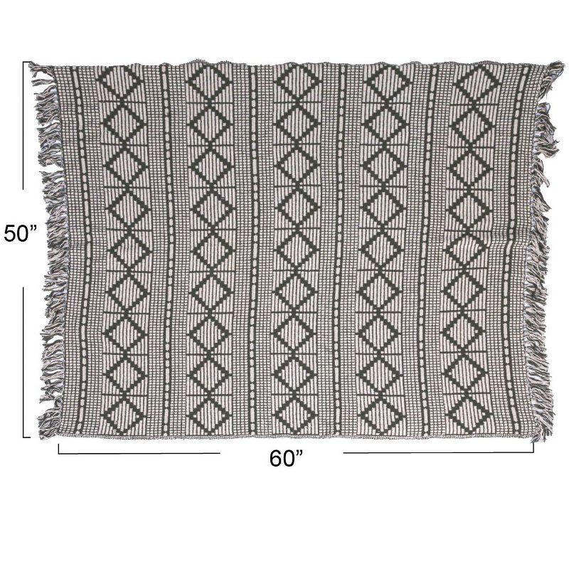 Bloomingville Hand Woven Throw Blanket
