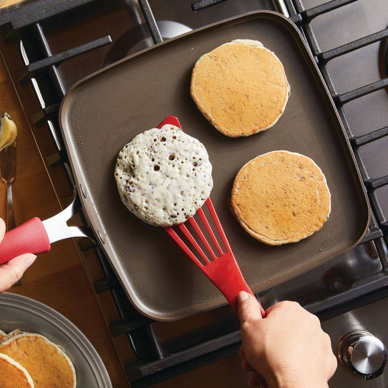 Rachael Ray Rachael Ray Cook + Create Aluminum Nonstick Square Stovetop Griddle Pan, 11-Inch