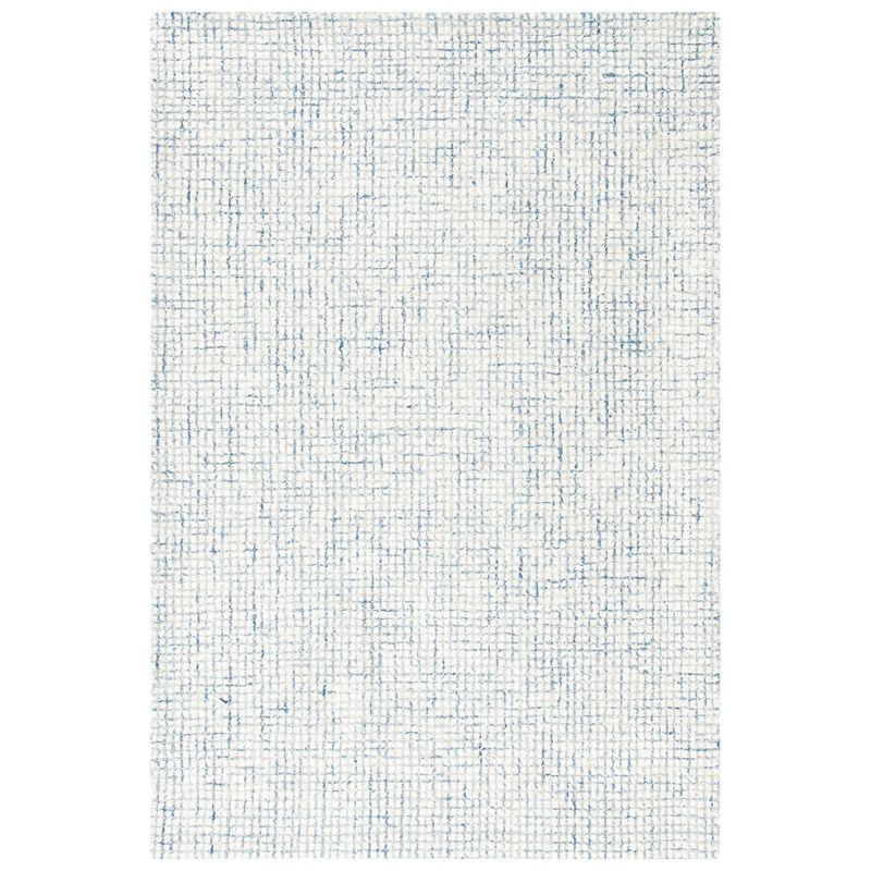 Abstract ABT470 Handmade Indoor Area Rug - Ivory/Blue - 4'x6' - Safavieh