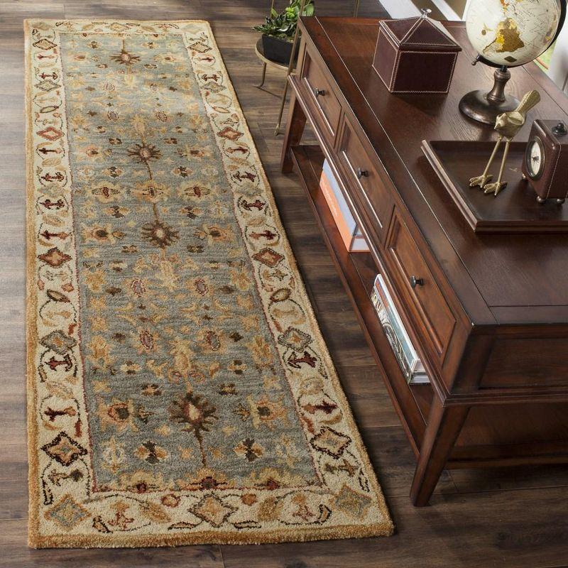 Royalty ROY343 Hand Tufted Runner Rug - Blue/Beige - 2'3"x7' - Safavieh.