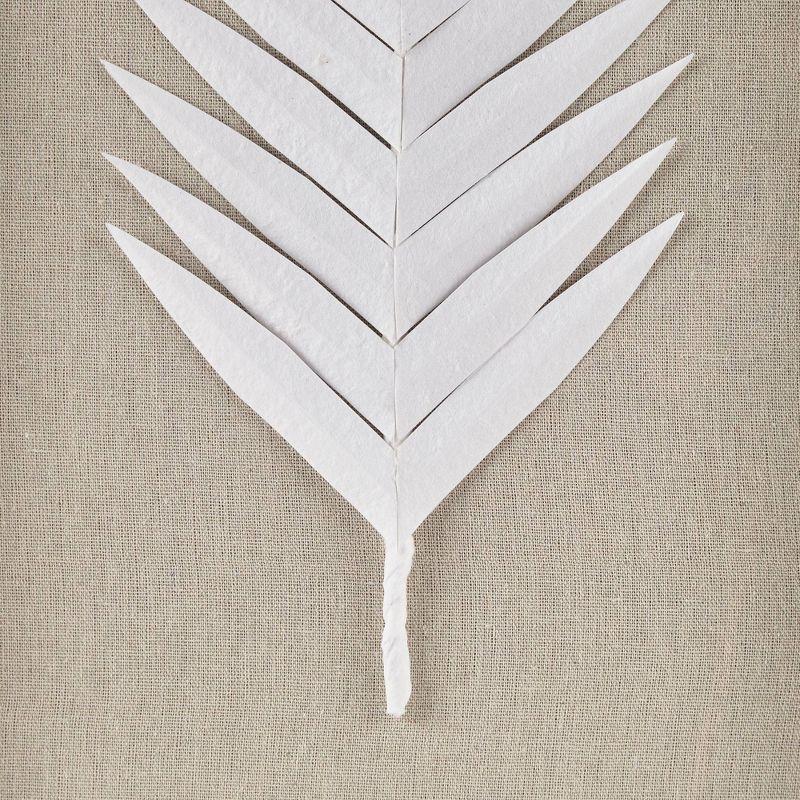 Sabal Framed Rice Paper Palm Leaves 3-piece Shadowbox Wall Décor Set