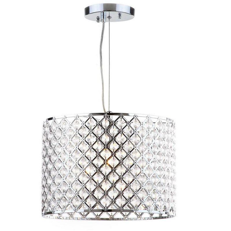 Silva Diamond Chandelier - Chrome/Clear - Safavieh.