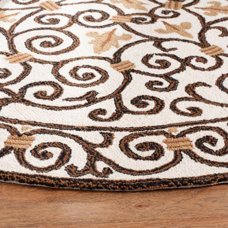 Chelsea HK11 Handmade Area Rug - 3'9"x5'9" - Ivory/Dark Brown - Safavieh