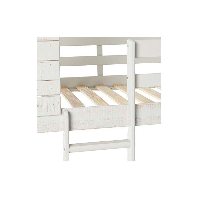 Donco Kids Deer Blind Twin Over Twin Rustic Grey House Bunkbed