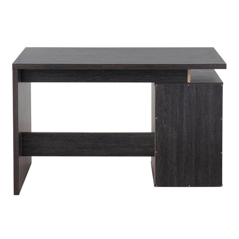 Quinn Contemporary Computer Desk: Expansive Work Surface, 3 Storage Drawers - LumiSource