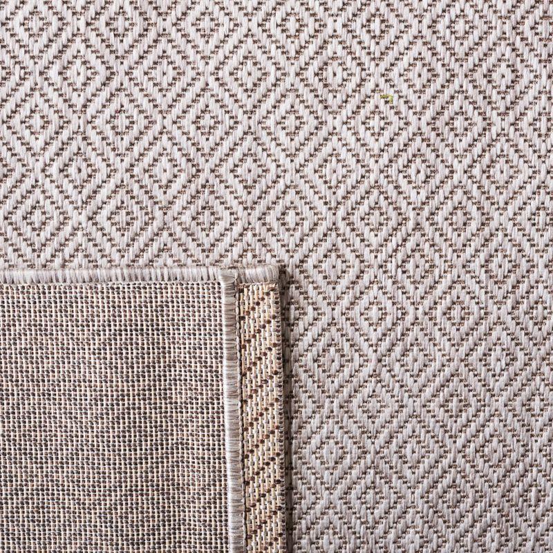 Courtyard CY8520 Power Loomed Indoor and Outdoor Area Rug - Beige/Beige - 5'3"x5'3" - Safavieh