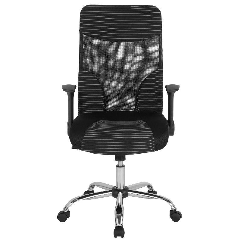 Jefferson High Back Ergonomic Office Chair with and White Contemporary Mesh Design