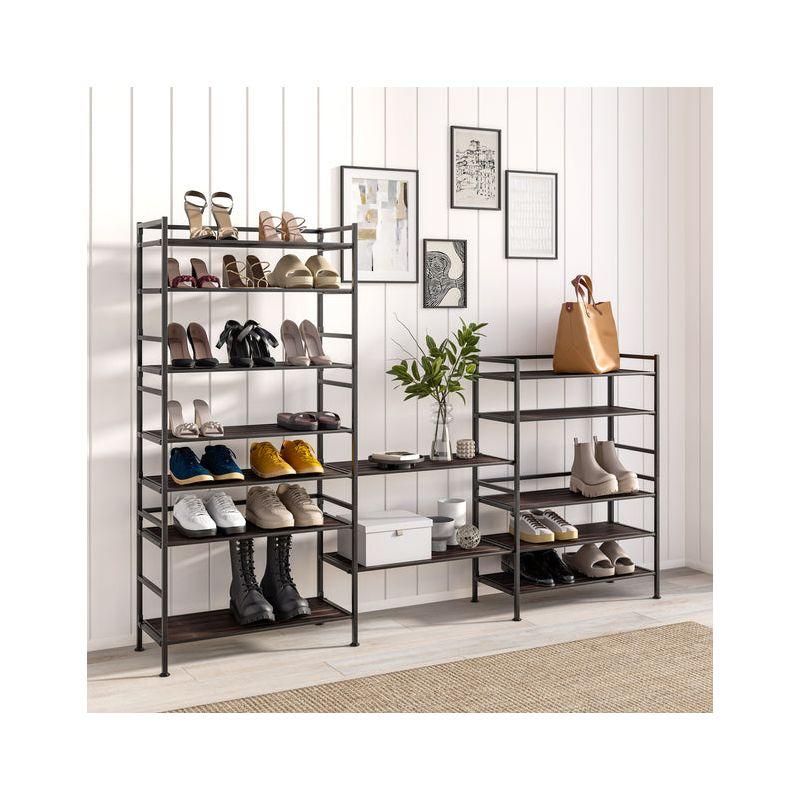 3-Tier (12 Pair) Stackable Resin Shoe Storage Rack