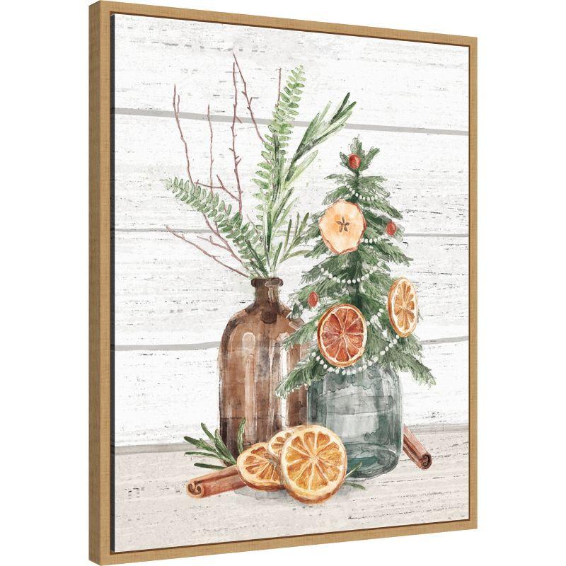 Amanti Art Seasonal Market III by Mary Urban Framed Canvas Wall Art