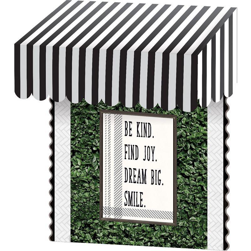 Teacher Created Resources Black & White Stripes Awning (TCR77505)