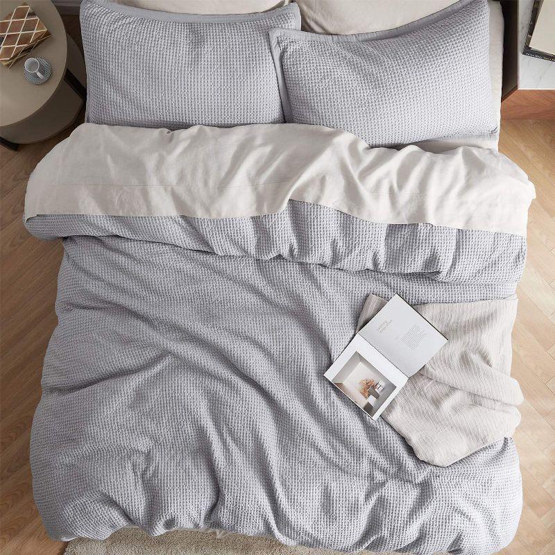 Bedsure Bedsure 100% Cotton Waffle Weave Duvet Cover